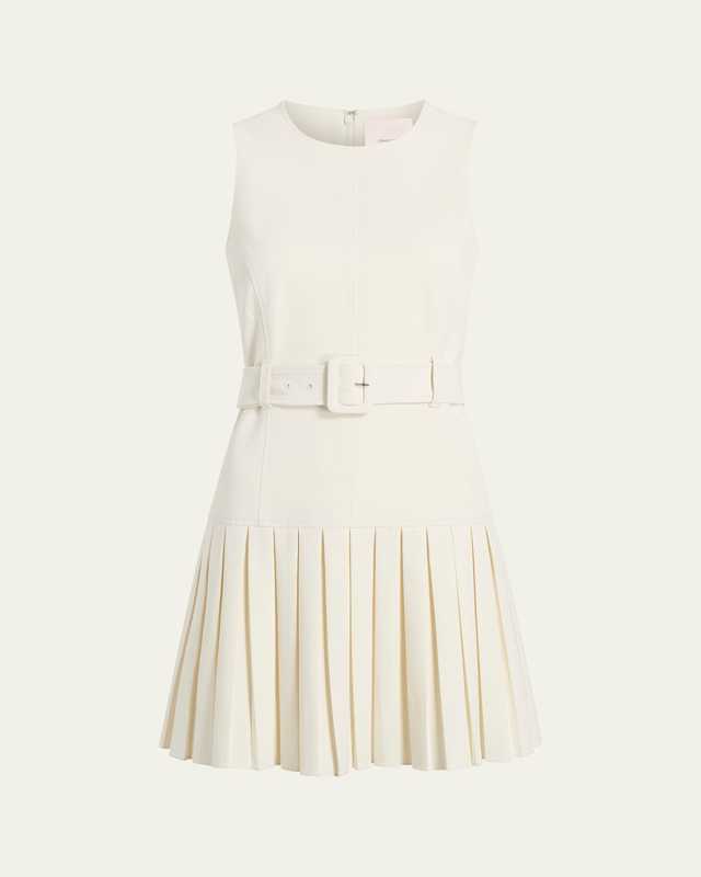 Charolette Sleeveless Pleated Mini Dress